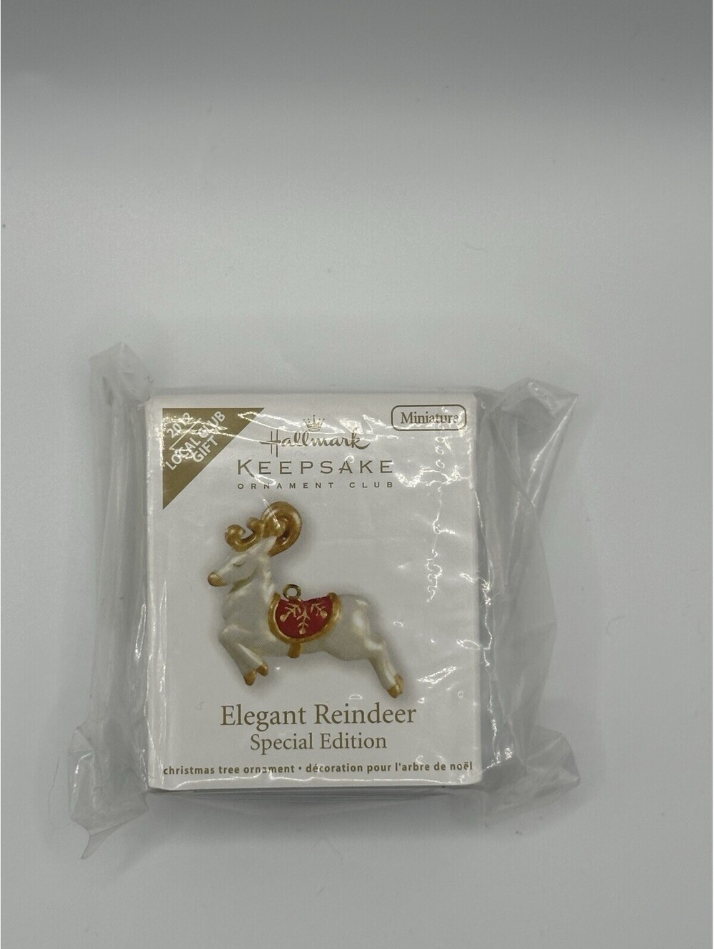 Hallmark Elegant Reindeer Special Ed Mini Ornament 2012